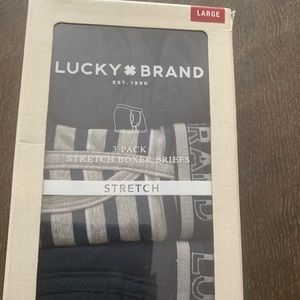 New in box Men’s Boxer Briefs from Lucky Brand